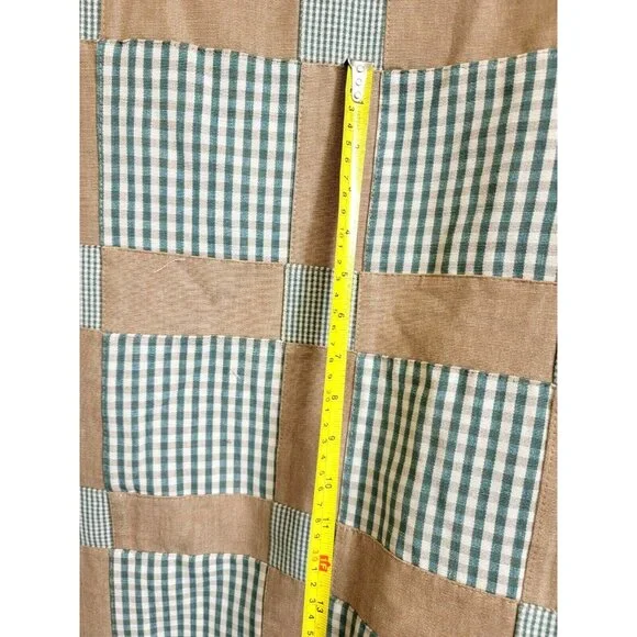 COPY - Quilted Sewn Patchwork Plaids Checker Canvas Fabric 54" W x 5 yards lot - Picture 9 of 12